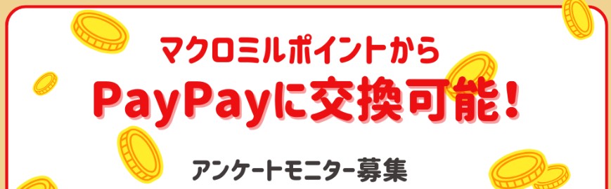 マクロミル　アンケート　PayPay