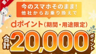 ahamo乗り換えでdポイント最大20,000pt！超豪華キャンペーンと後悔しないための全知識